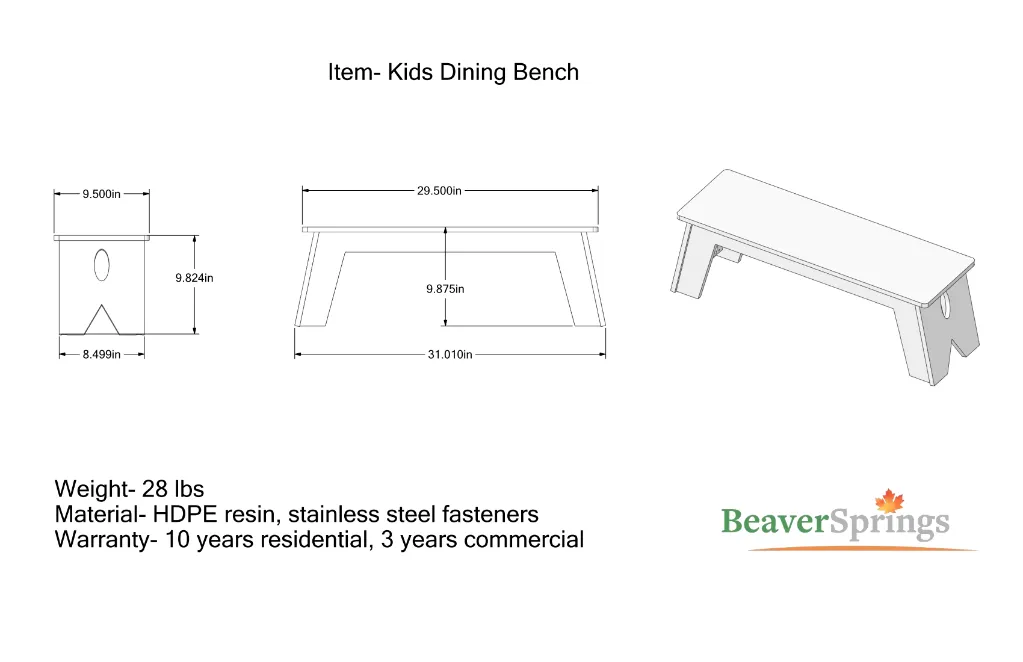 kids dining bench.webp
