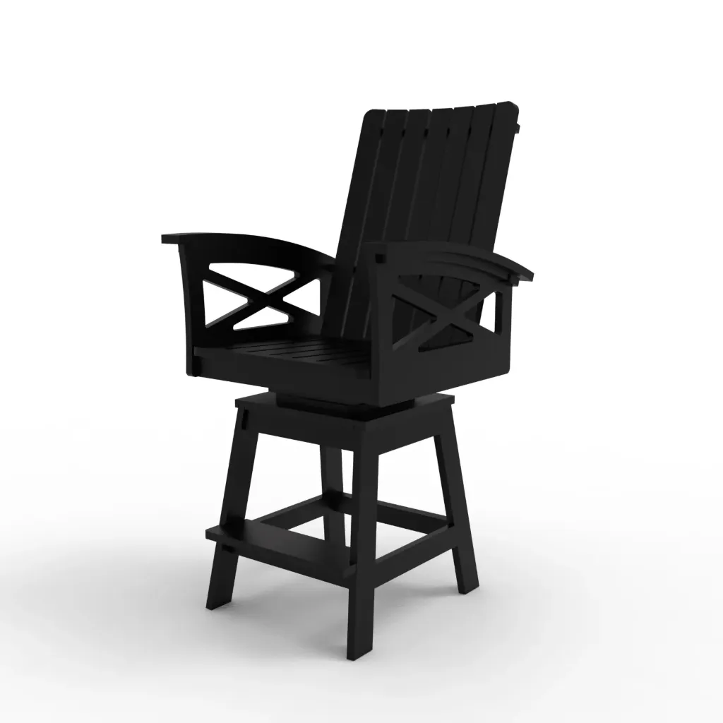 DXPCS Swivel Pub Chair (Black)