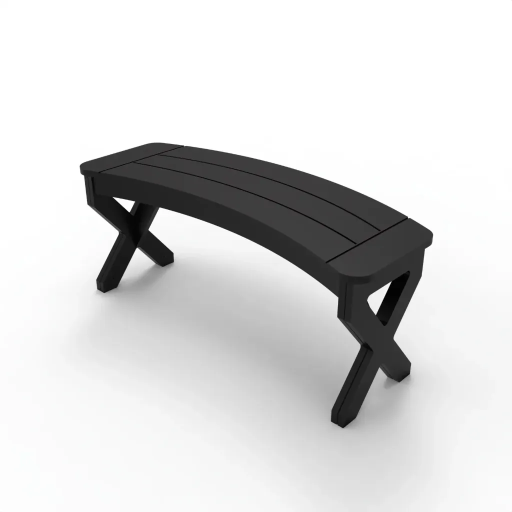 H-B42 Hockley Dining Bench (Black)