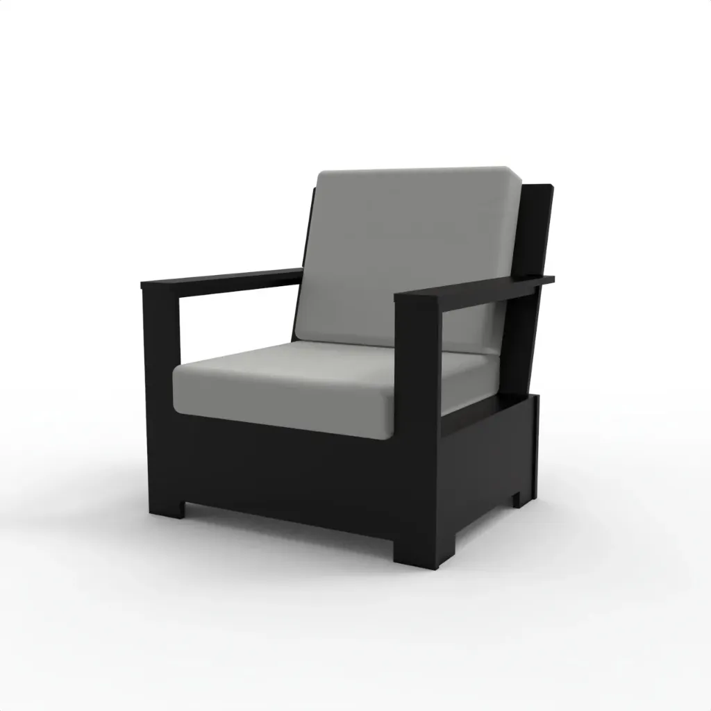 BBY-C51 Bayview Club Chair (Frame Only) (Black)