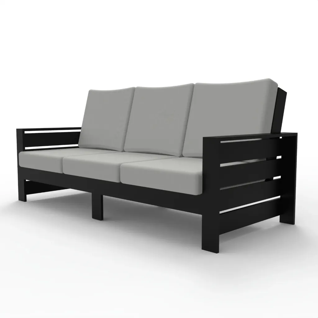 HD-S18 Hampton Sofa (Frame Only) (Black)