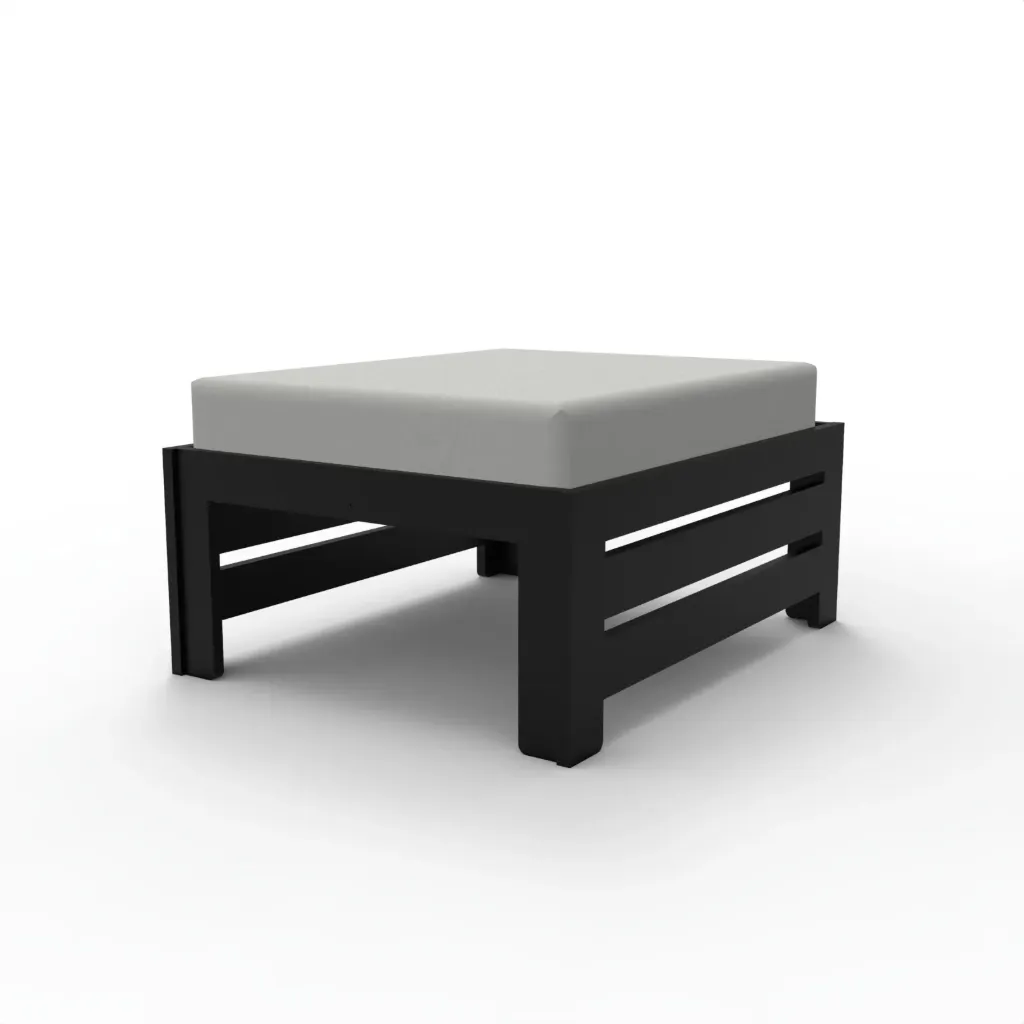 HS024 Hampton Ottoman (Frame Only) (Black)