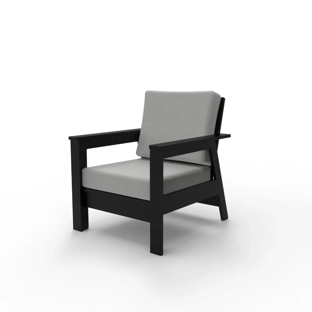 K-C06 Kimberly Club Chair (Frame Only) (Black)