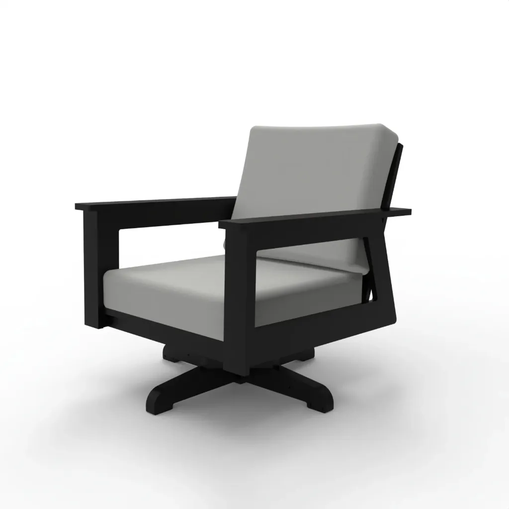 S-SW220 Kimberly Swivel Chair (Frame Only) (Black)