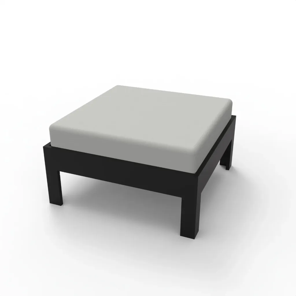M-O20 Ottoman (Frame Only) (Black)