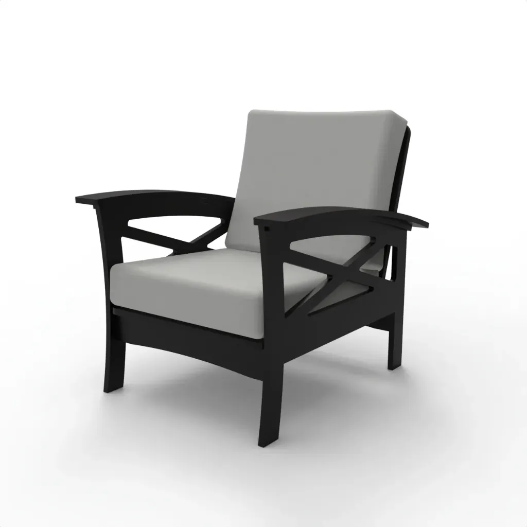 R-C01 Rocklyn Club Chair (Frame Only) (Black)