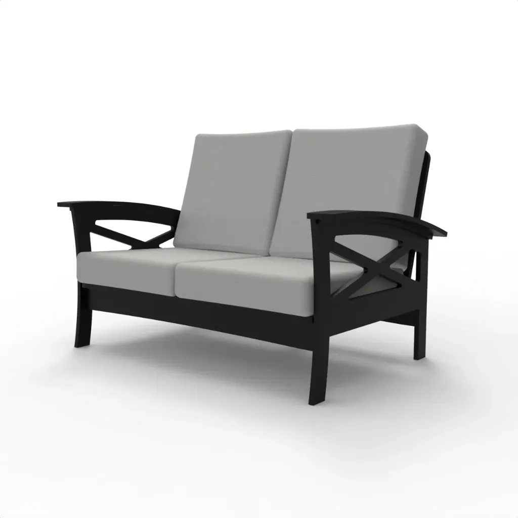 R-L02 Rocklyn Loveseat (Frame Only) (Black)