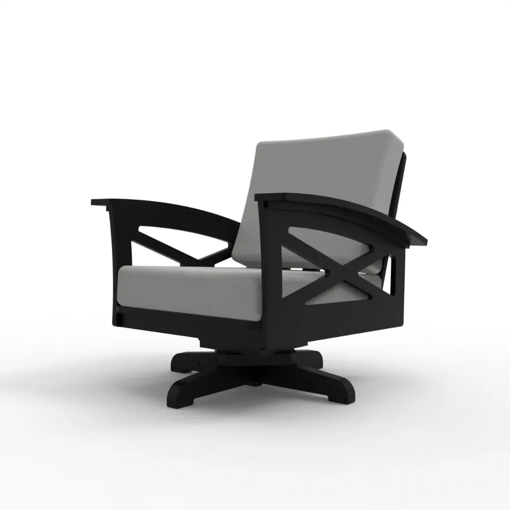 R-SW110 Rocklyn Swivel Chair (Frame Only) (Black)