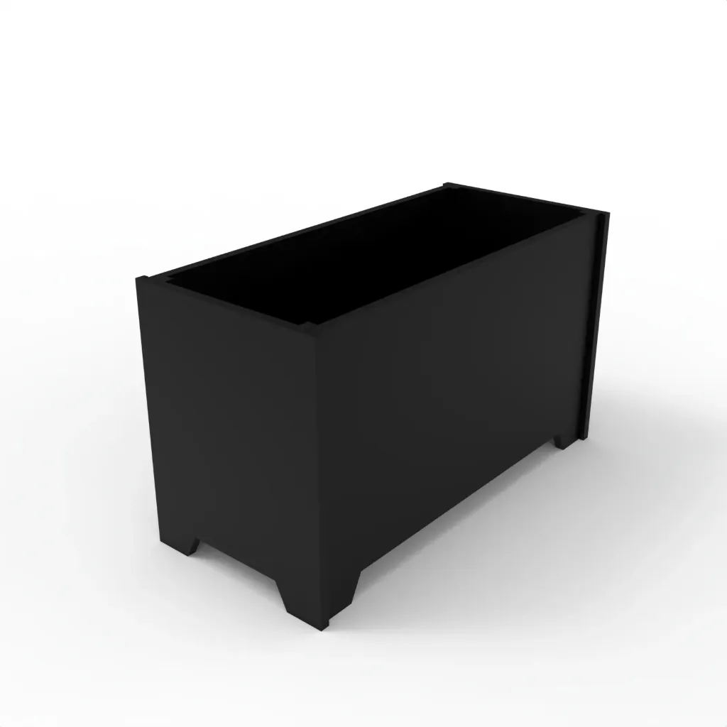 P-505 Horizontal Planter 16''x20''x34'' (Black)
