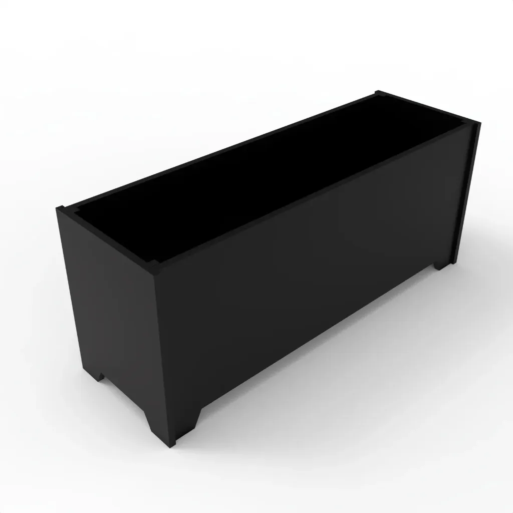 P-506 Horizontal Planter 16''x20''x48'' (Black)
