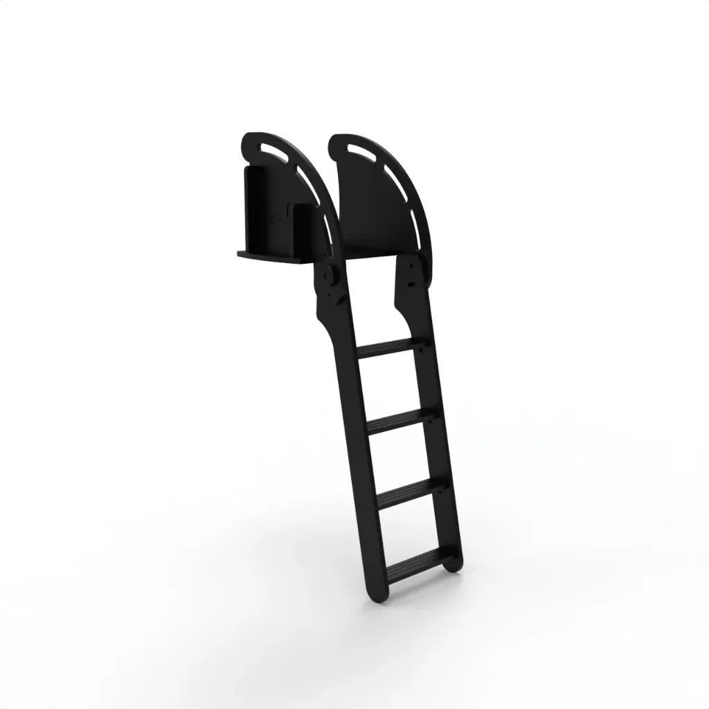 D-408 Folding Dock Ladder (Black)