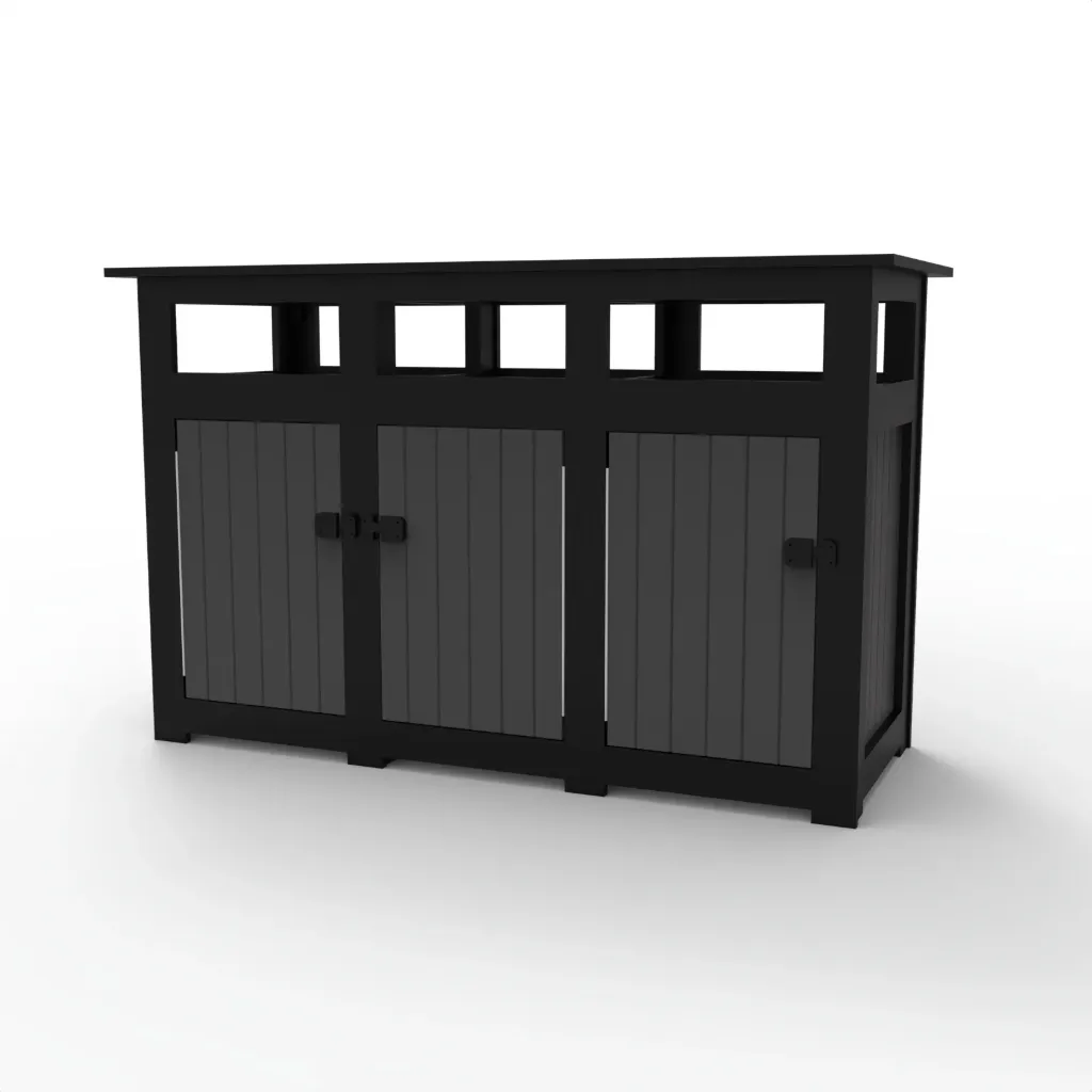 BGT-106 Triple Garbage Bin