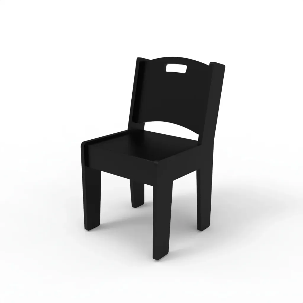 BKF-220 Kids Dining Chair (Black)