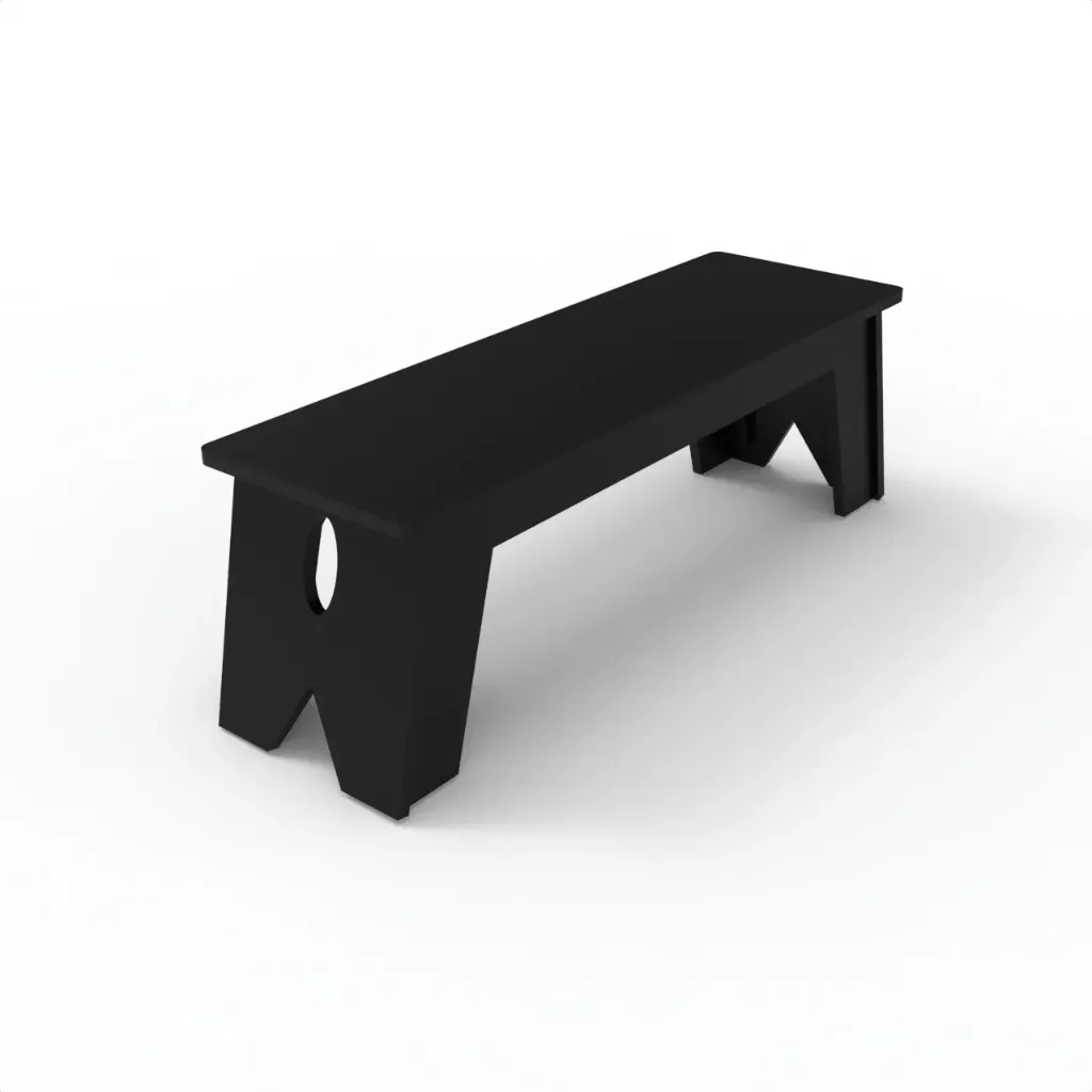 BKF-300 Kids Dining Bench (Black)