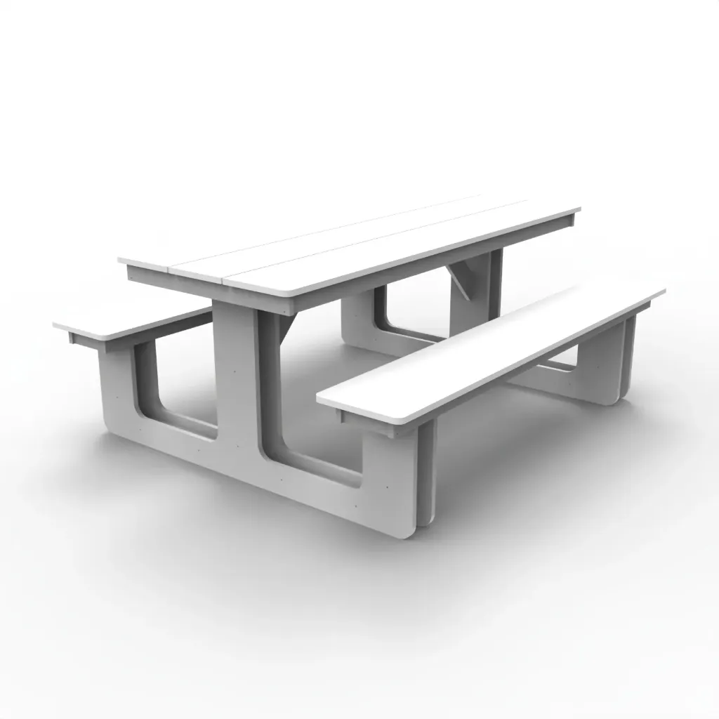 BPTR-1200 Rectangular Picnic Table