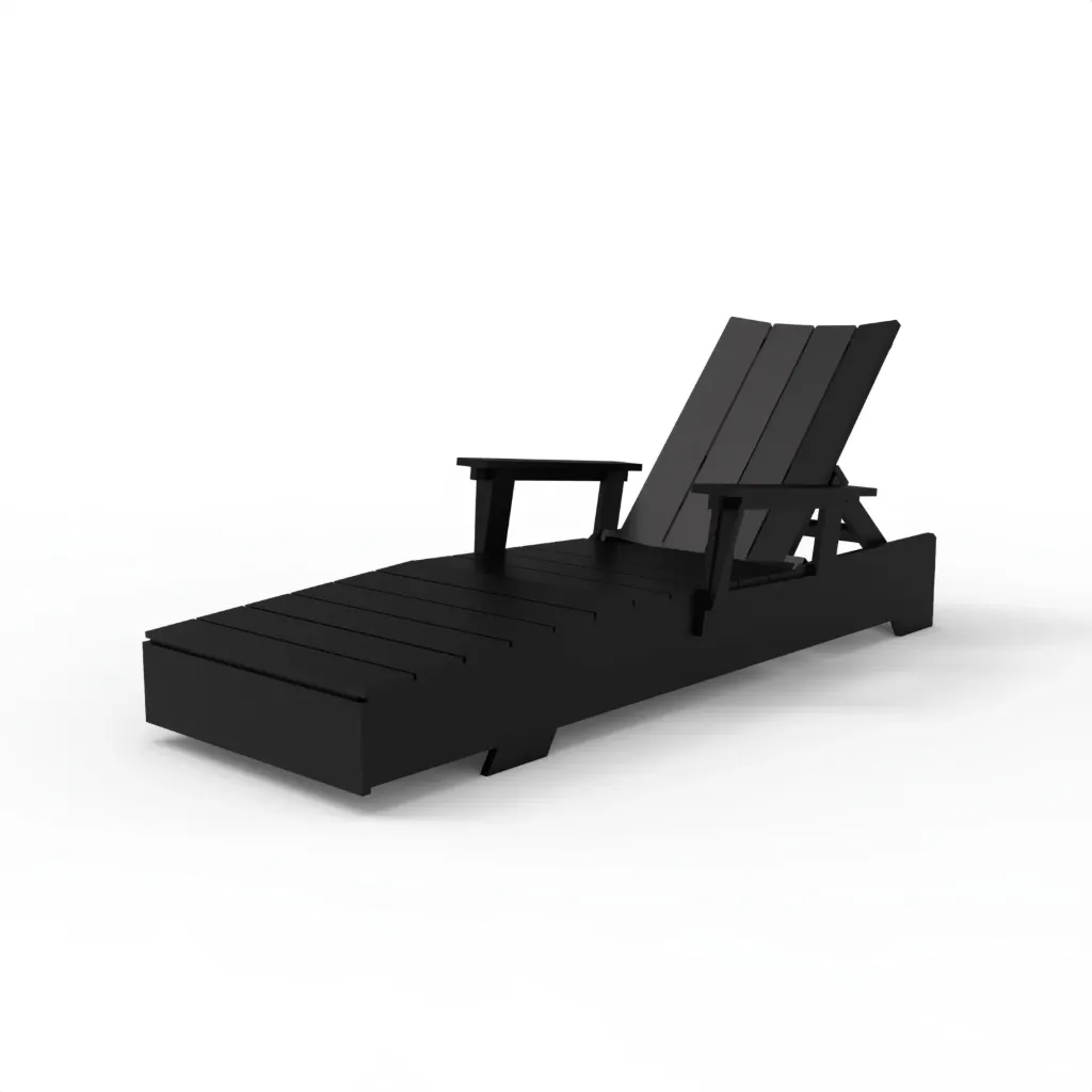 BSMAKL Modern Adirondack Lounge (Black)