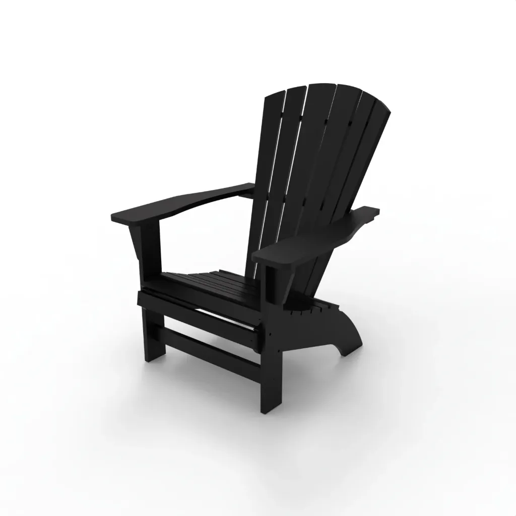 A-779 Muskoka Chair Curve Side (Black)
