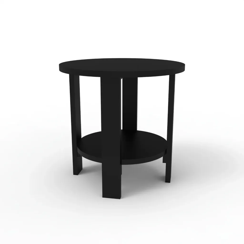 GST-05 Round Side Table 18'' (Black)