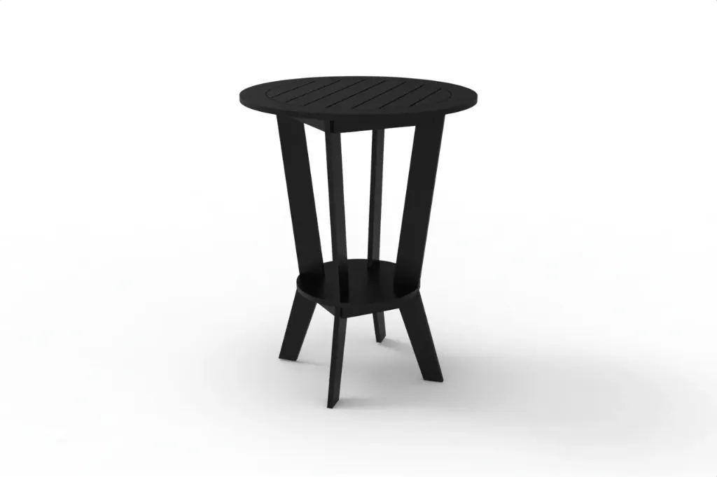 BBT-320 Round Bar Table (Black)