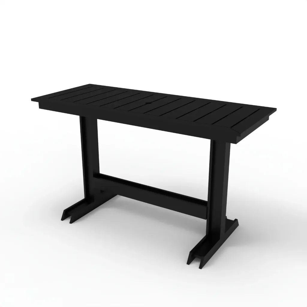 BBT-335 Rectangular Bar Table (Black)