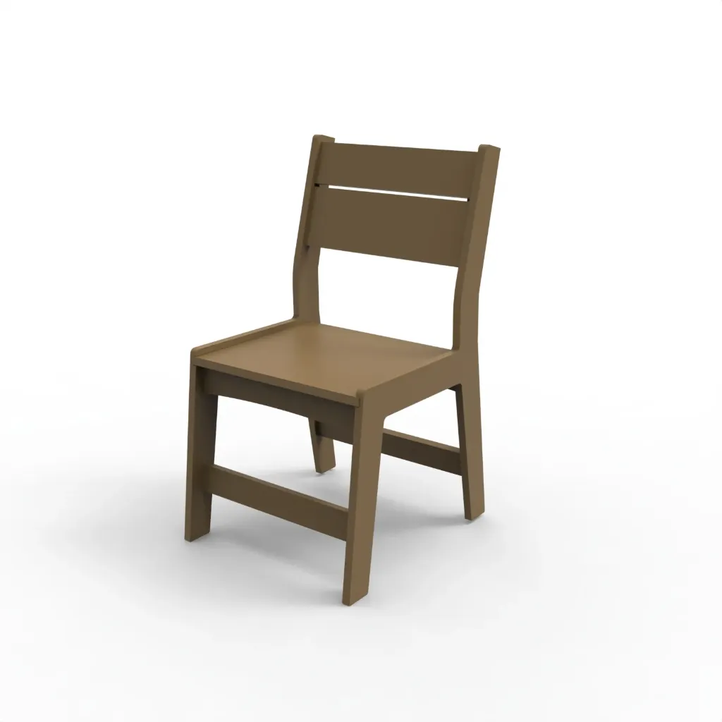 M-1021 Modern Dining Chair Slatted Back
